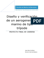 Diseño y Verificación de Un Aerogenerador Marino de Tipo Trípode