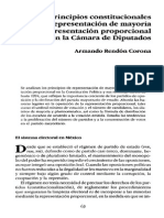 A. Rendon. Representacion Proporcional y de Mayoria en Mexico