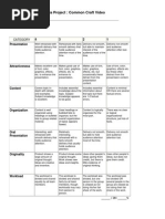 Common Craft Rubric