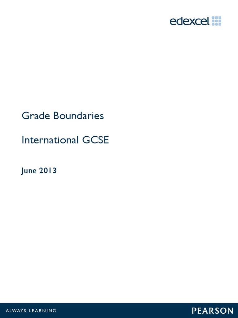 Edexcel IGCSE Maths (9-1) Higher Grade Boundaries - October 2020 