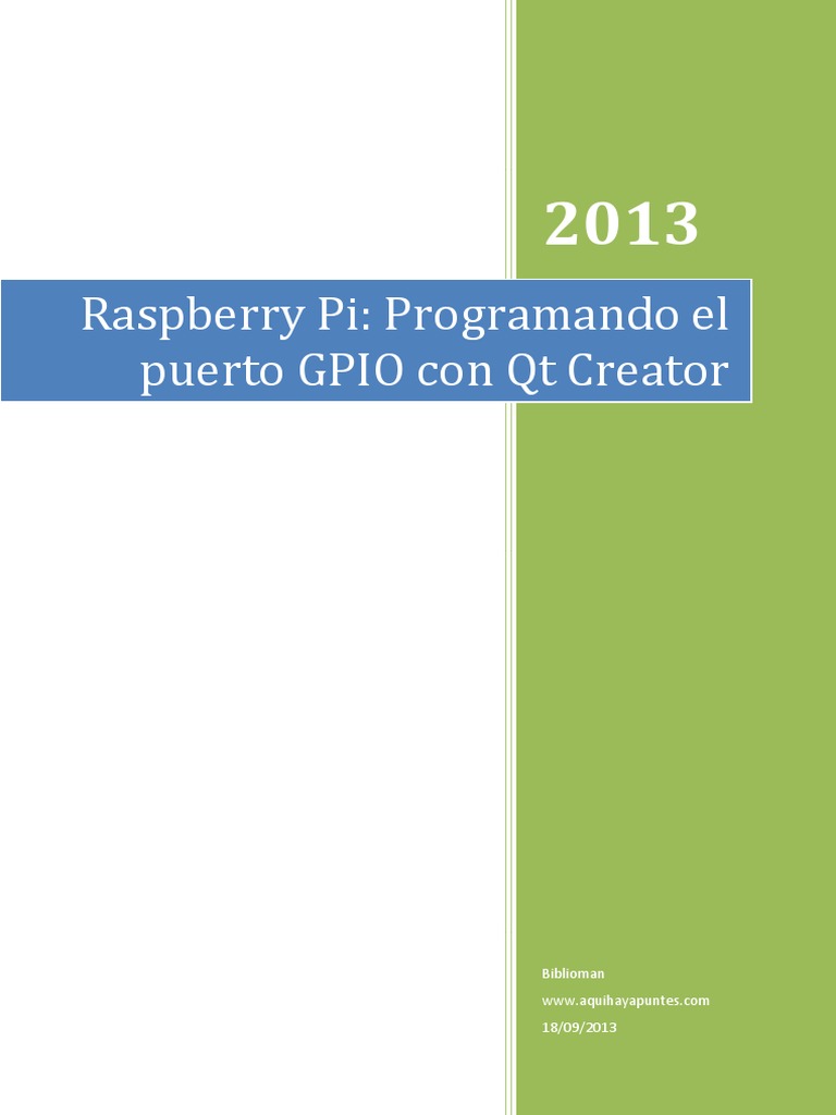 Tutorial GPIO Raspberry Pi con Qt | PDF | Raspberry Pi | Ingeniería ...