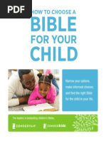 Download How To Choose A Bible For Your Child by Zondervan SN239959860 doc pdf