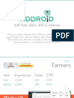 A/B Tests: Static JPG vs. Addroid