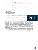 Informe de Lectura de Las TICs.