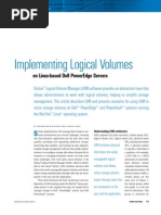 Implementing Logical Volumes: On Linux-Based Dell Poweredge Servers