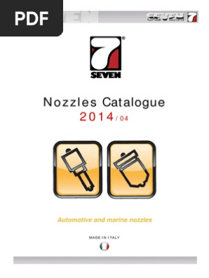 Nozzles Catalogue 2014 04 Updates Internal Combustion Engine