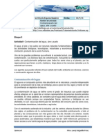 Actividad 1 Contaminacion Del Agua Aire y Suelo