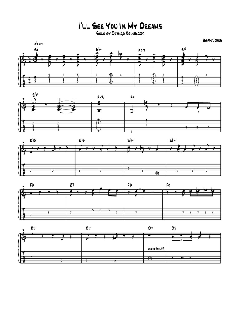 I'Ll See You in My Dreams Solo by Django Reinhardt