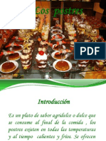 Presentacion de Postres