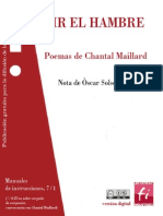 Decir El Hambre-Chantal Maillard