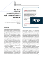 Tratamiento de La Osteoporosis Postmenopáusica Con Combinación de Fármacos PDF