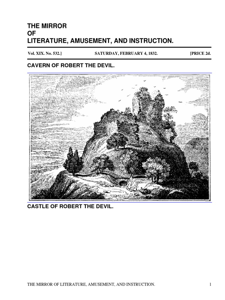 The Mirror of Literature, Amusement, and Instruction Volume 19, No. 532