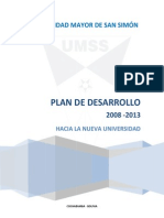 Plan de Desarrollo UMSS