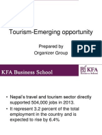 Tourism-Emerging Opportunity: Prepared by Organizer Group