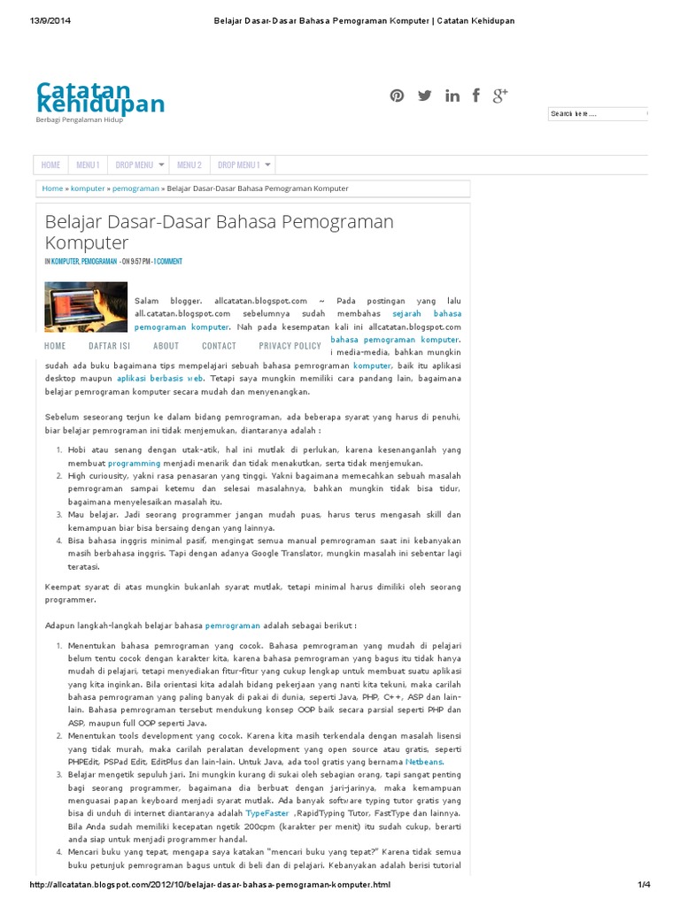 Belajar Komputer Dari Dasar