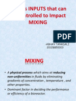Various Inputs That Can Be Controlled To Impact Mixing