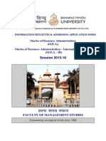 FMS BHU Admission 2015-16