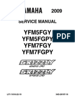 Yamaha Grizzly 550 & 700 Service Manual PDF