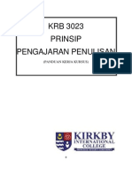 KRB3023 Prinsip Pengajaran Penulisan