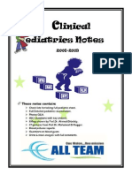 Clinical Pediatric Notes