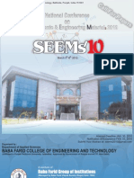 SEEMs10 (Abstract Deadline Jan. 30, 2010)