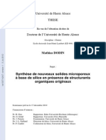 Synthese Sur Les Matériaux Microporeux PDF