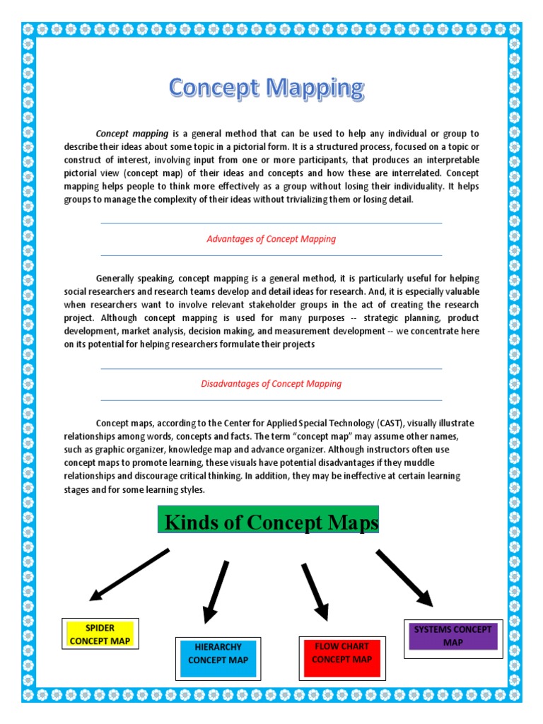 Concept Mapping Is A General Method That Can Be Used To Help Any ...
