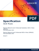 Music GCE Specification
