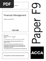 Financial Management: Friday 6 June 2014