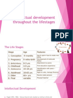 Intellectual Development Throughout The Lifestages