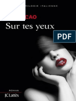 Sur Tes Yeux Romans Etrangers French Ed Cao Iren PDF