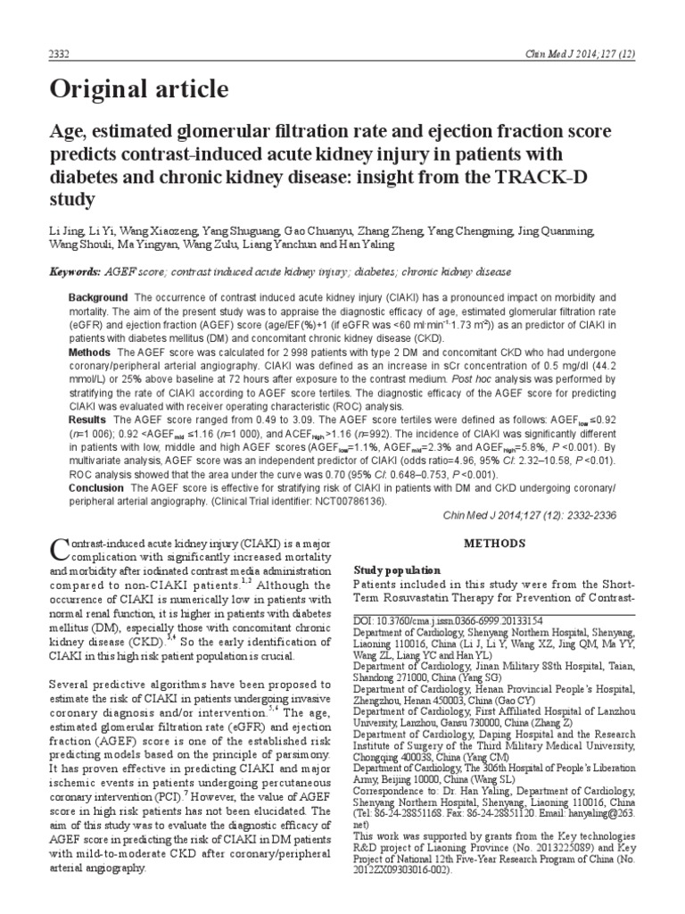 Age +estimated+glomerular+filtration+rate+and+ejection+fraction+score+predicts+contrastInduced