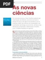 As novas ciências