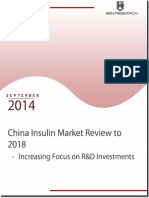 China Insulin Market Review to 2018 – Increasing Focus on R&D Investments