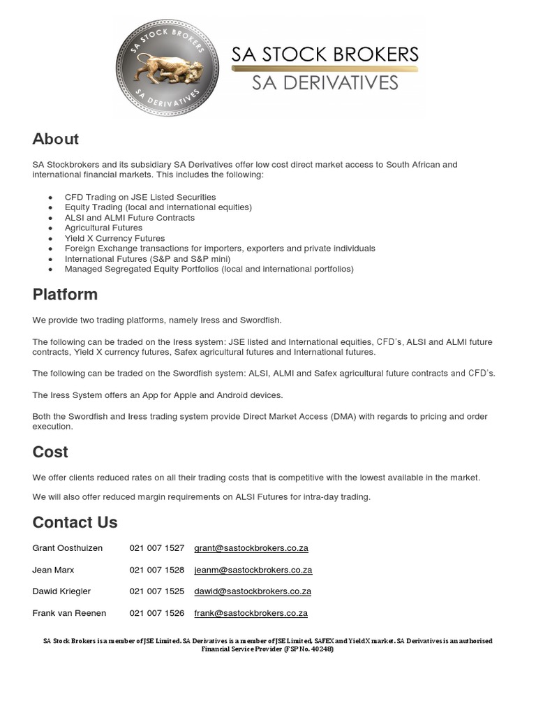 Low-Cost Trading with SA Stock Brokers | PDF | Business