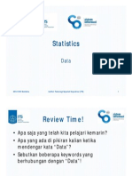 Statistics: KS141209 Statistics Institut Teknologi Sepuluh Nopember (ITS) 1