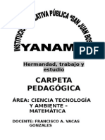 Carpeta Pedagogica de Pacarisca