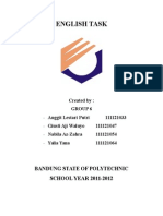 English Task: Bandung State of Polytechnic SCHOOL YEAR 2011-2012