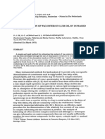 THE DETERMINATION OF WAX ESTERS IN LUBE OIL BY INFRARED Spectros