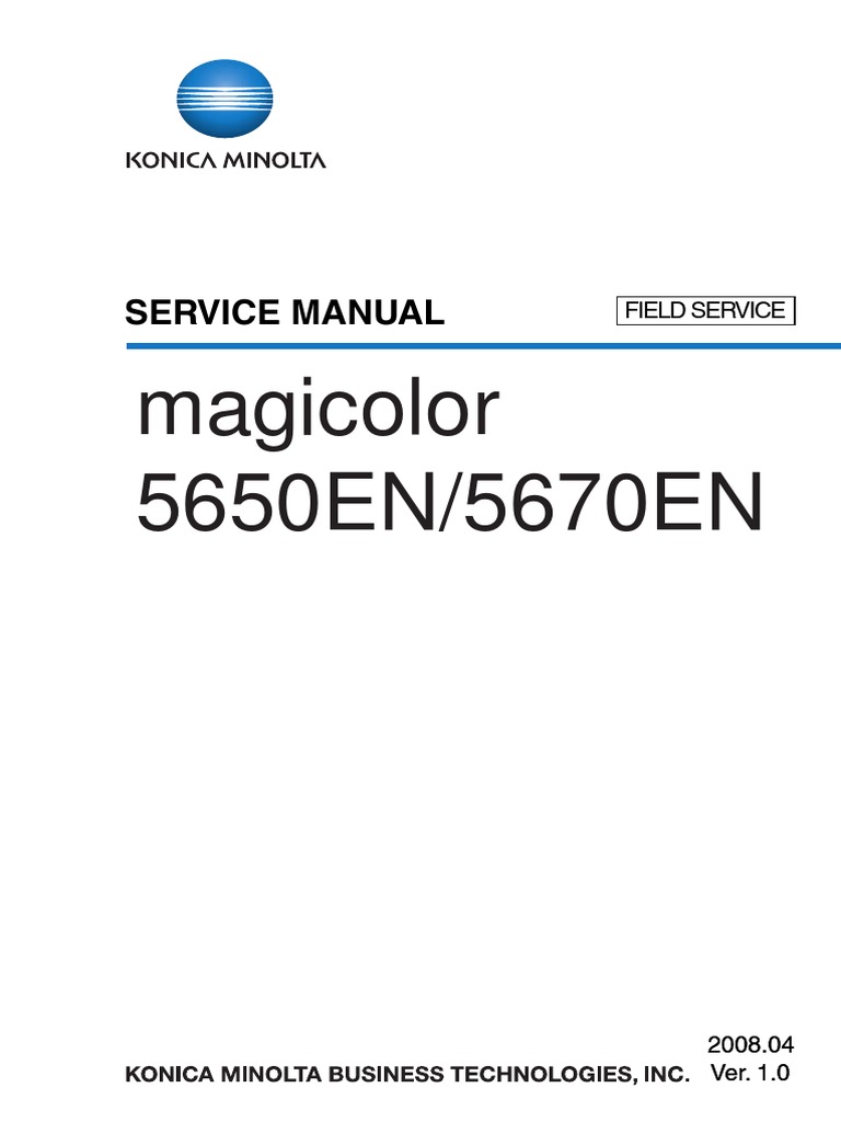 Konica MINOLTAMagicolor 5650 5670 SERVICE MANUAL.pdf | Ac Power Plugs And  Sockets | Electrical Connector