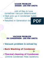 During Month of May & June Condenser Vacuum Deteriorated - Heat Pick Up in Condenser Tubes Reduced - Resulted in Generation Loss