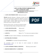 Esquema de La Oración Con Cantos de Taize