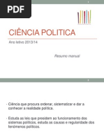 Conceito e Objeto de Ciência Politica