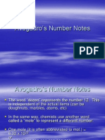Avogadro's Number Notes