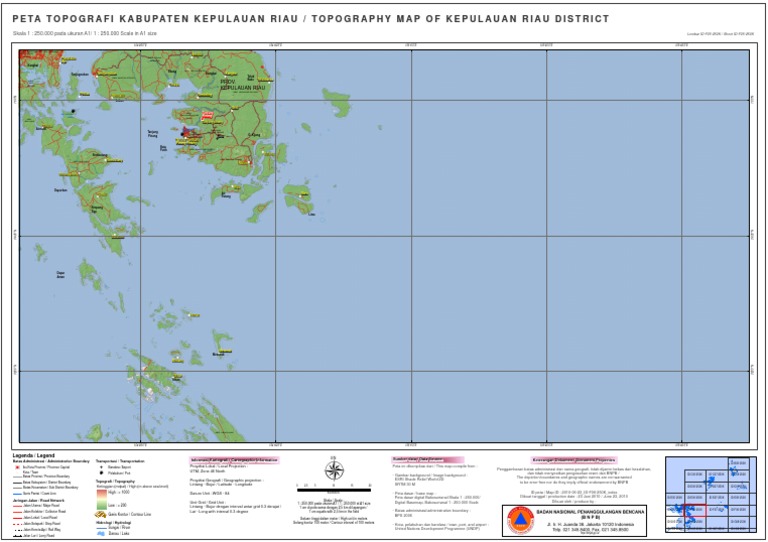 Peta Topografi Kepulauan Riau | PDF