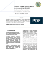 Síntesis y Caracterización de Sulfato de Cromo y Potasio Dodecahidratado Polla (1) ...