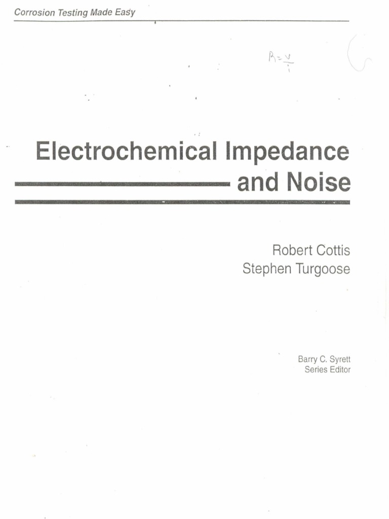 Electrochemical Impedance and Noise PDF Corrosion Electrical
