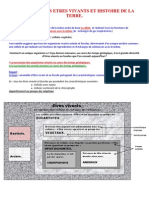 Evolution Des Etres Vivants Et Histoire de La Terre