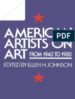 American Artists On Art From 1940 To 1980