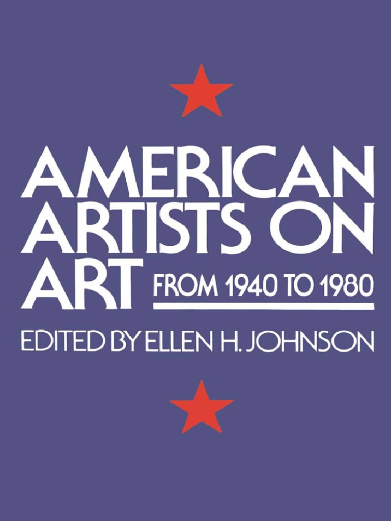 American Artists On Art From 1940 To 1980 PDF Abstract Art Modern picture
